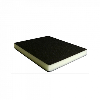 FASTPLUS BS03 Абразивная двухсторонняя губка120*98*10 бежевая Р1200-1500