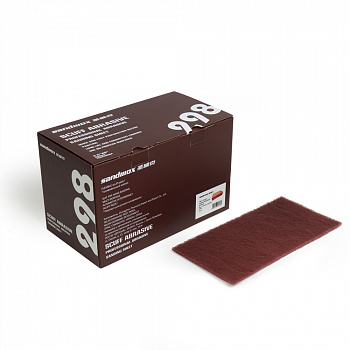 SANDWOX PREMIUM SCUFF лист на нетканной основе, оксид алюминия, 115*230мм Fine Р360 (красный)