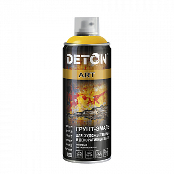 DETON Аэрозольный баллон грунт-эмаль Кадмий желтый, 520 мл