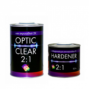 H7 Optic clear 2K 2:1 Комплект лак акриловый 1 л.+ отв. 0,5 л.
