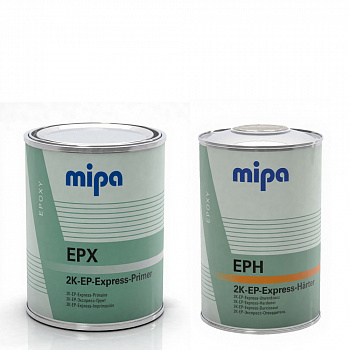 КОМПЛЕКТ MIPA Грунт 2К EP-Expressprimer EPX, светло-серый 1л.+ Отвердитель EPX 1л
