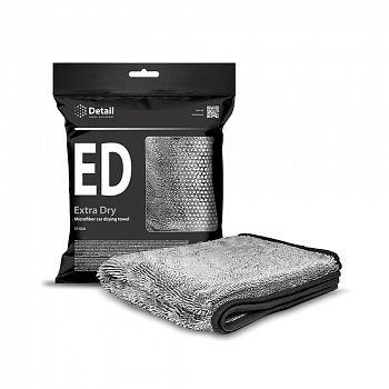 DETAIL Микрофибровое полотенце для сушки кузова ED "Extra Dry"50*60 см в упаковке