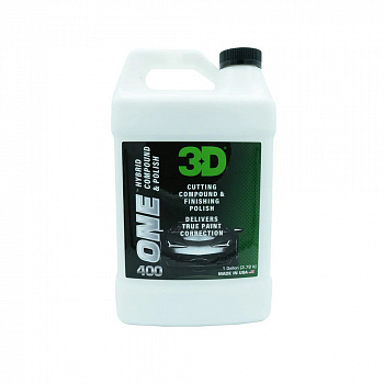3D Полировальная паста ACA ONE 2в1, гибридная, 3,78л.