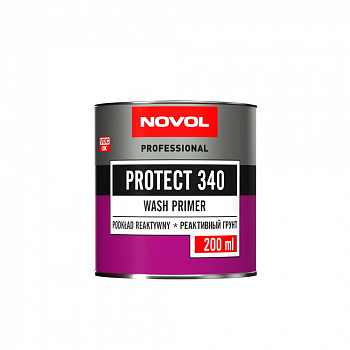 NOVOL Грунт PROTECT 340 Реактивный грунт WASH PRIMER 1+1 (Комплект 0,2+0,2 л)