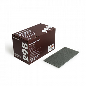 SANDWOX PREMIUM SCUFF лист на нетканной основе, карбид кремния, 115*230мм Ultra fine Р1500 (серый)