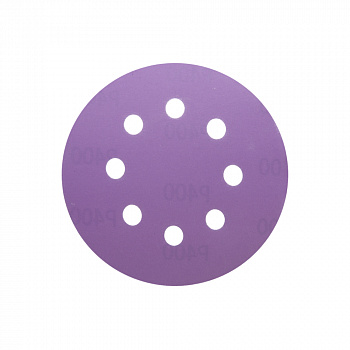 HANKO Круг "PURPLE PAPER PP627" на бумажной основе, d.125мм 8 отв.   Р60