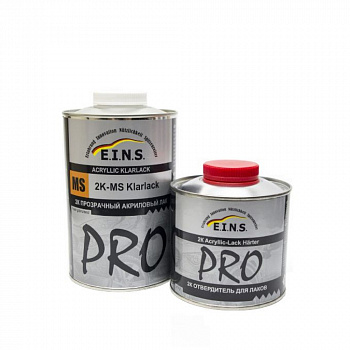 EINS  PRO 2К Акриловый лак 2+1 MS комплект 1л + 0,5л