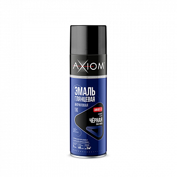 AXIOM Эмаль акриловая 1К глянцевая, черная A9681-1