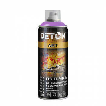 DETON Аэрозольный баллон грунт-эмаль Сиреневый, 520 мл