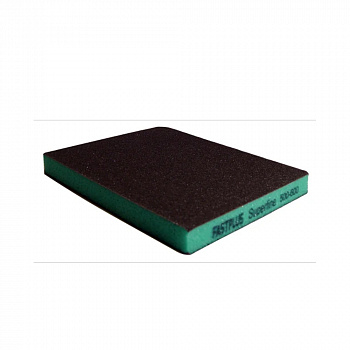 FASTPLUS BS03 Абразивная двухсторонняя губка120*98*10 зеленая Р500
