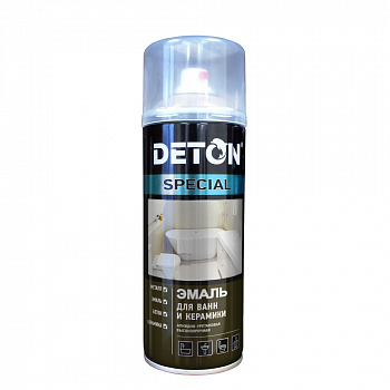 DETON Аэрозольный баллон Эмаль для ванн и керамики БЕЛЫЙ, 520 мл