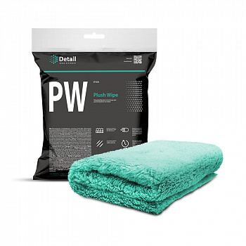 DETAIL Микрофибровая салфетка для располировки составов PW "Plush Wipe" 40*40 