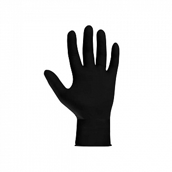 JETA SAFETY Перчатки нитриловые, толщина 0,15мм (уп.100шт)  ЧЕРНЫЕ M