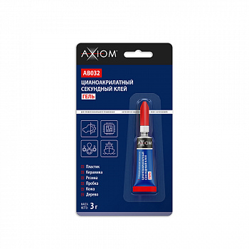AXIOM Цианокрилатный секундный клей гель, 3г AB032